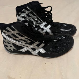 Asics Split Second Wrestling Shoes Size 5.5 Black