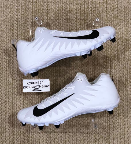 Nike Alpha Menace Pro Low D White Football Cleats 923045-100 Mens size 13