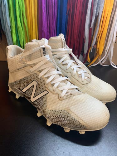 New Balance Freeze Lacrosse Cleats Size 11 Mid White/Navy