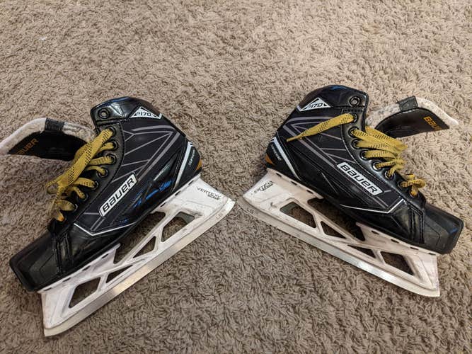 Used Bauer Supreme S170 Hockey Goalie Skates Regular Width Skate Size 5, US Shoe Size 6