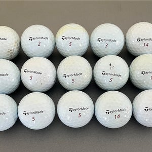 (15) Taylor Made TP5x golf balls  used/recycled LotE1