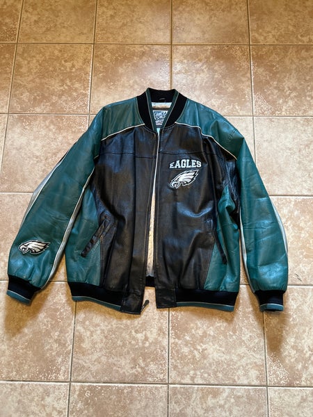 90's Philadelphia Eagles G-III Leather Varsity Bomber NFL Jacket