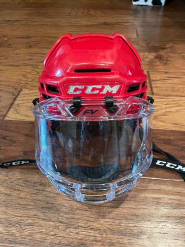 Used Small CCM Super Tacks X Helmet with CCM FV1 Visor