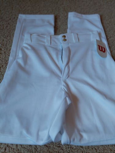 Mens Small Wilson baseball Pants white