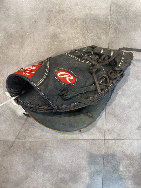 Used Rawlings Premium Series Right Hand Throw Catcher Baseball Glove 32.5"