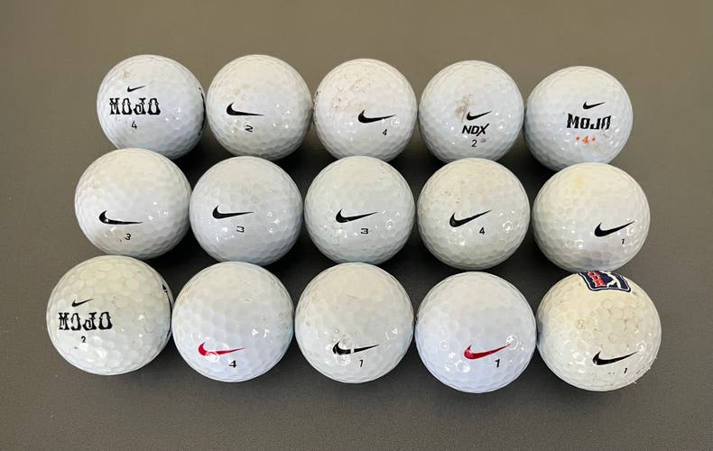 (24) NIKE golf balls  assorted models (used/recycled) lotF1