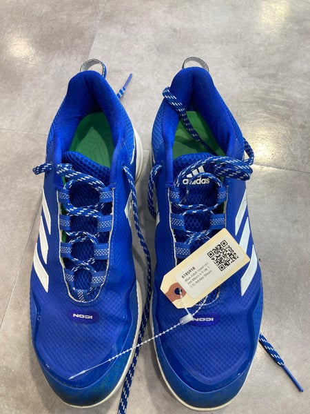 Blue Adult Used Unisex Men's 9.5 (W 10.5) Adidas Shoes