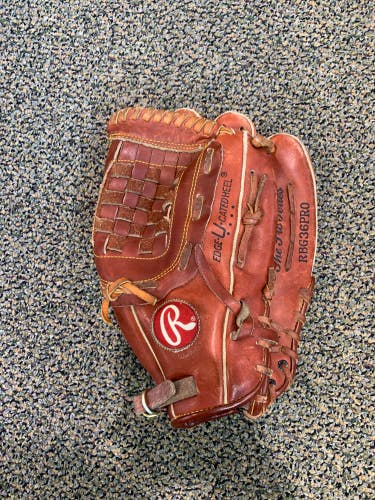 Used Rawlings Mark of a Pro Right Hand Throw Pitcher Baseball Glove 12.5"