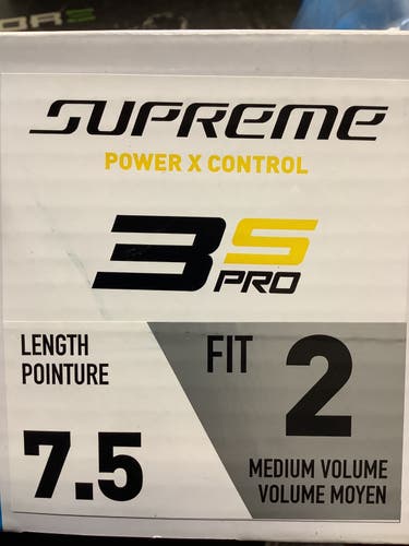New Bauer Supreme 3S Pro Ice Hockey Skates ~ Skate Size 7.5 Fit 2