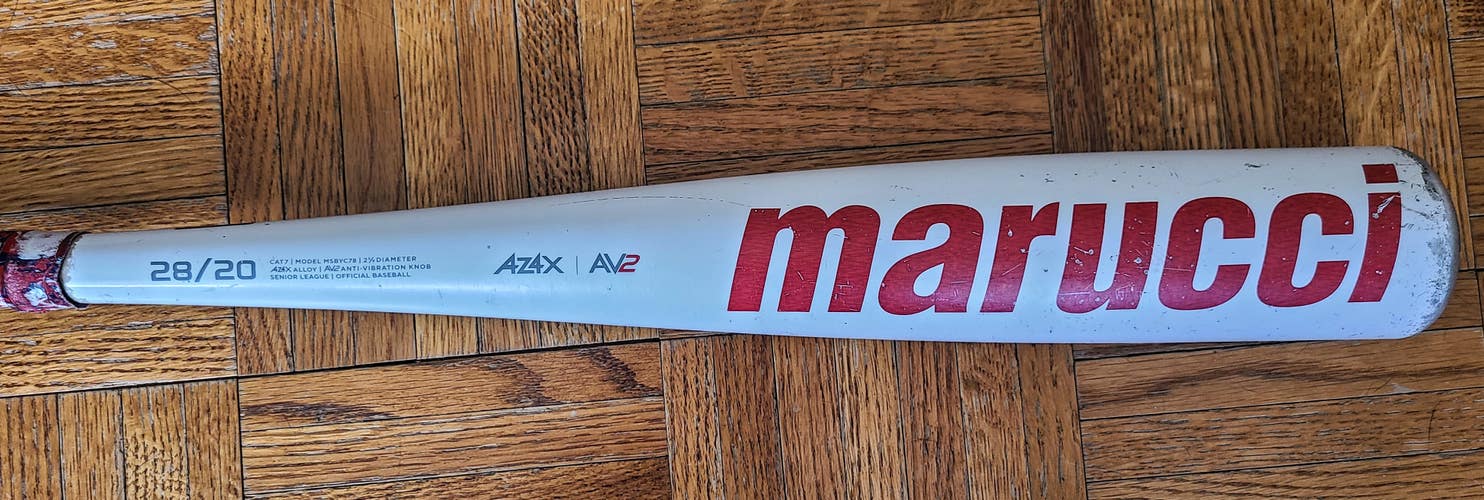 Used USSSA Certified Marucci Alloy CAT 7 Bat (-8) 20 oz 28"