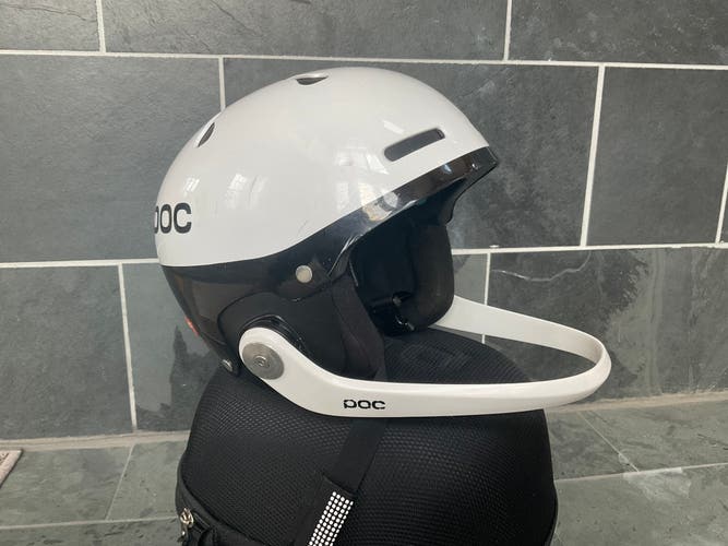 XS/S White POC Slalom Helmet With Chin Bar
