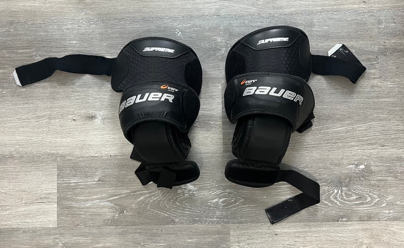 Used Bauer Supreme senior goalie knee pads