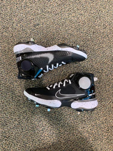 Black New Adult Men's 8.5 Metal Nike Alpha Huarache Elite 3 Mid