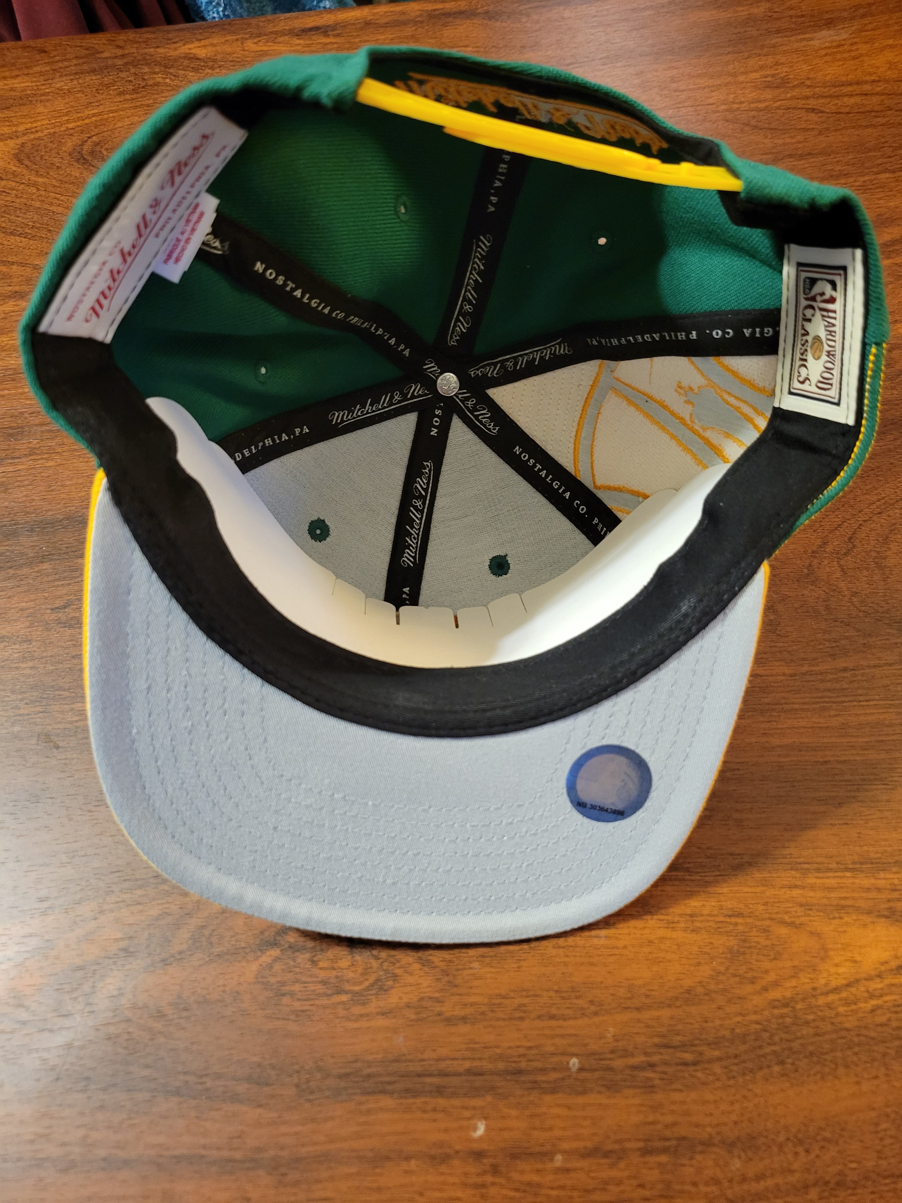 NWT Seattle supersonics Mitchell & Ness Retro Snapback Hat Cap hardwood  classic