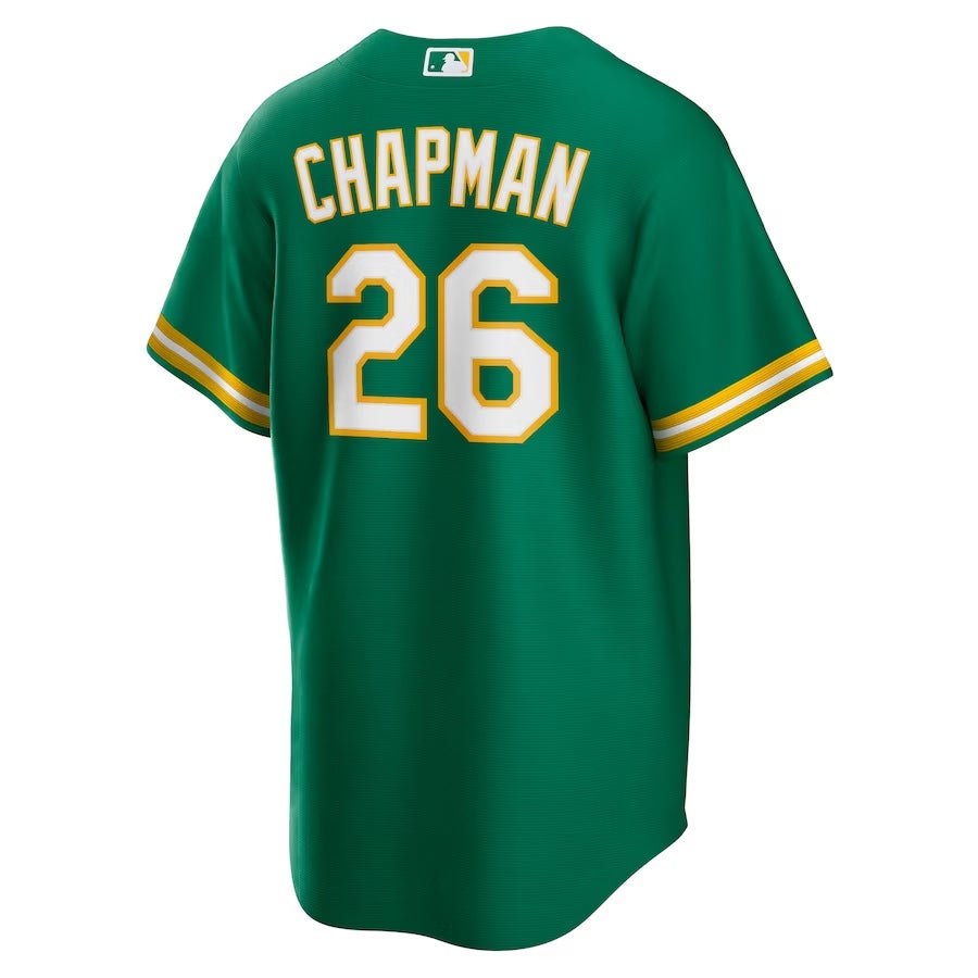Youth Nike Matt Chapman Green Oakland Athletics Player Name & Number T-Shirt