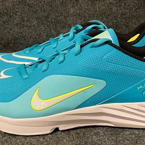 Men’s Nike Alpha Huarache 8 Pro Turf Lacrosse Shoes Turquoise CZ6559-400  Size 10.5