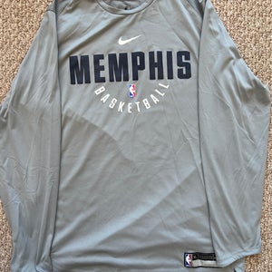Nike Men's Memphis Grizzlies Navy Practice Long Sleeve T-Shirt