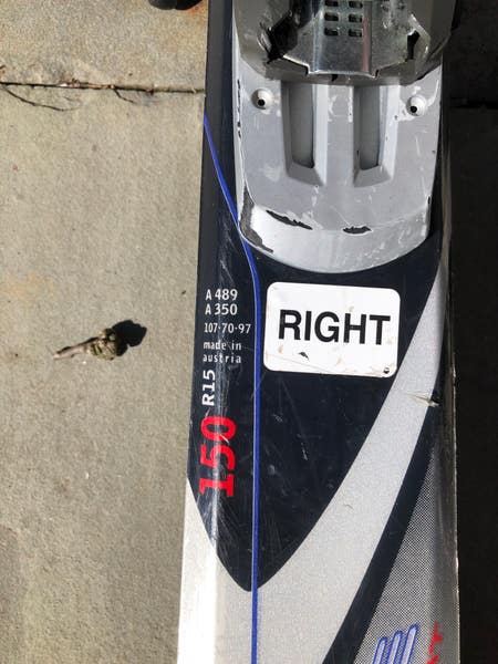 Used 150cm Fischer S-Move 2.2 Sport Skis with Bindings