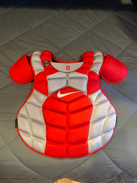 New Nike 16” Vapor Catcher's Chest Protector - Ohio State