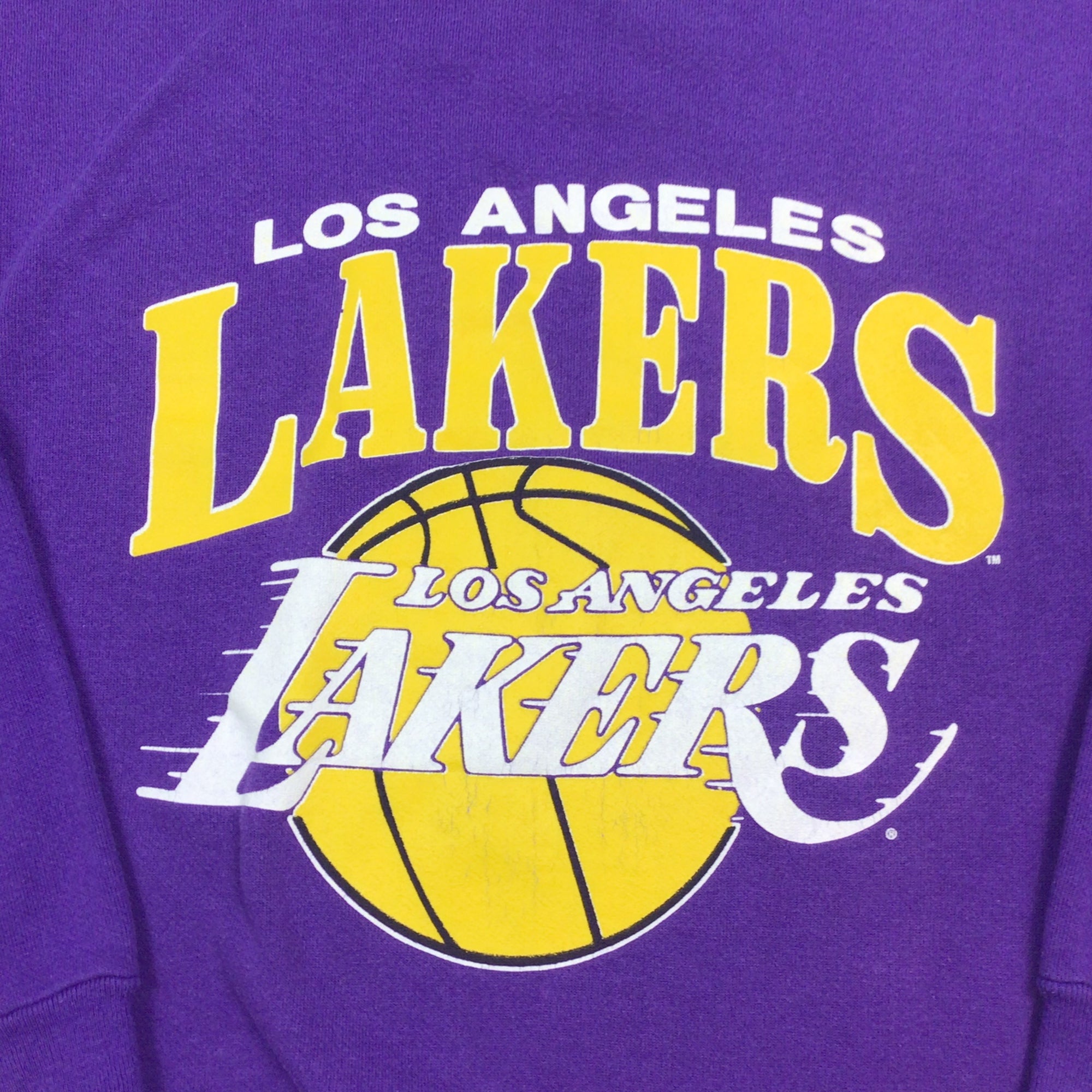 NBA (Lee) - Los Angeles Lakers Crew Neck Sweatshirt 1990s Medium