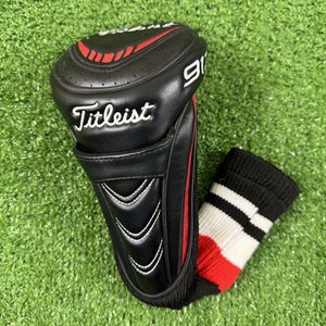 Titleist 913F Fairway Wood Headcover 15 Degree Tag Black Red White Sock Cover