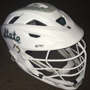 Michigan State Lacrosse Game worn Warrior Burn Helmet # 7