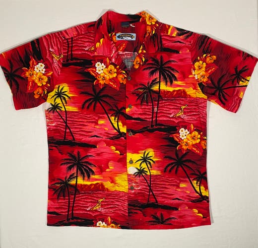 Vintage Palmwave Hawaii Men's Size XL Tequila Sunset Button-Up Hawaiian Shirt