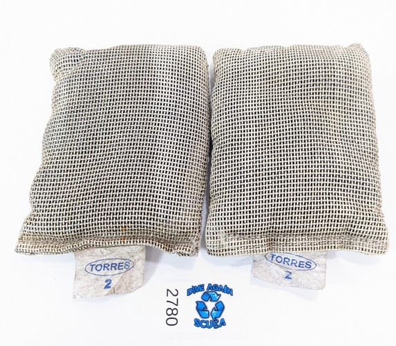 4 Pounds 2 x 2 lbs Soft Lead Weight Pouches, Pockets Sea Pearls Scuba Dive #2780