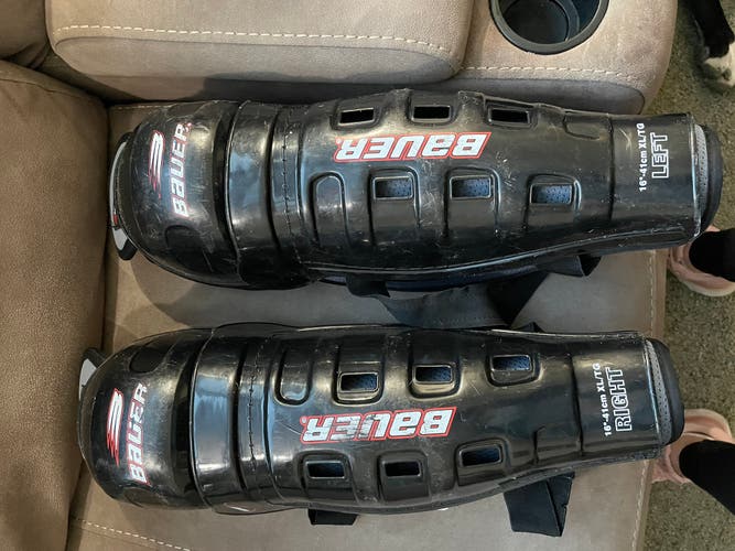 Used Bauer Impact Shin Pads