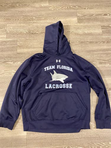 Under Armour Navy Team Florida lacrosse hooded sweatshirt