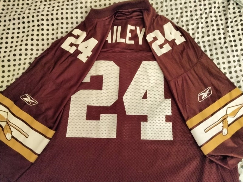 100% Authentic Reebok Washington Redskins #24 Champ BAILEY Football Jersey  SZ 52