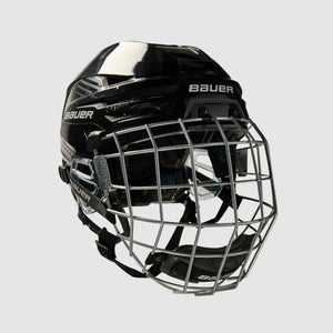 New Bauer Re-akt 85 Helmet Combo Black Large