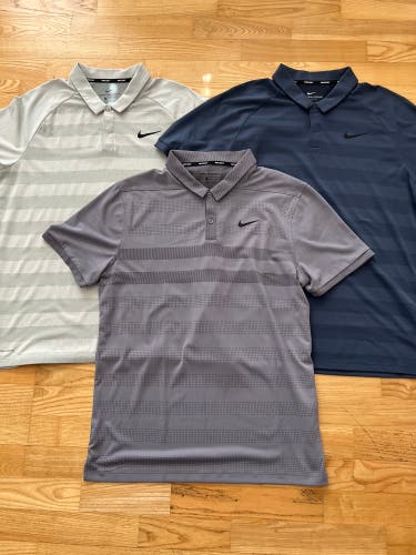 Nike Golf Polos (3) - Large - New