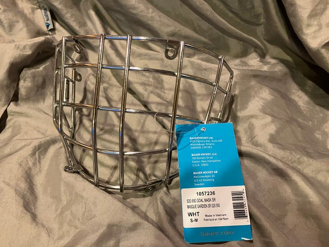 New Bauer goalie mask cage