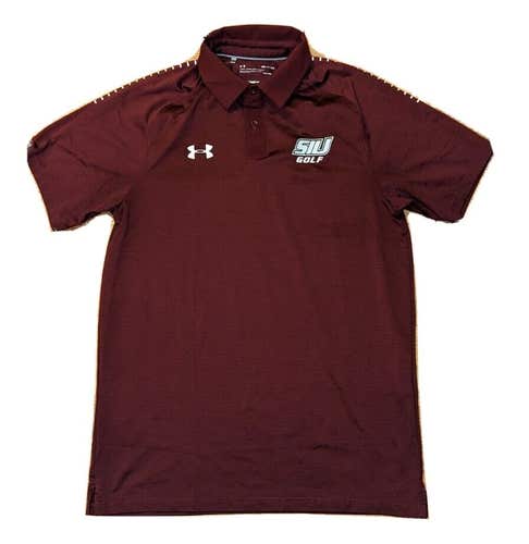 Southern Illinois Salukis SIU Under Armour Men's Golf Polo - Small S MVC NCAA