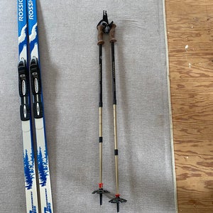 Rossignol cross country touring skis With Poles