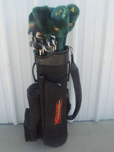 WARRIOR Driver, Fairway Woods, True Lies 2000, 18 Club Set w Bennington Golf Bag