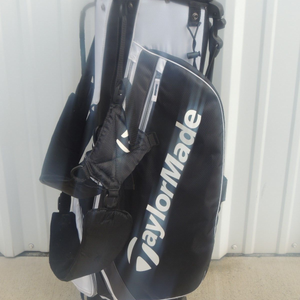 TaylorMade Dual Carry Strap Stand Golf Bag White & Black, 4 Way, 6 Pockets