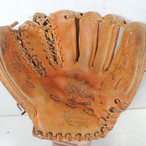 Pro Sports 3000 Vintage Baseball Brown Leather Glove Professional Model