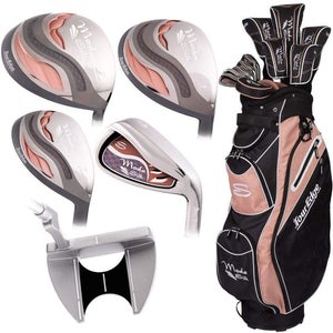 Tour Edge Moda Silk Complete Set (19pc, Black/Rose Gold, Ladies) Golf NEW