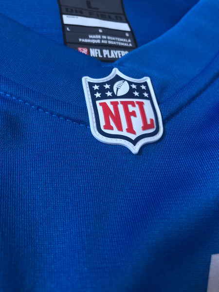 Men's Nike Amon-Ra St. Brown Blue Detroit Lions Player Game Jersey Size: Medium