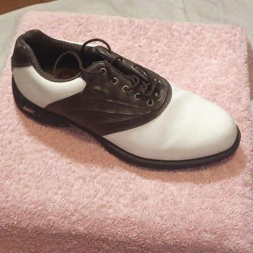 ETONIC DRI-LITE 200 GOLF SHOES MENS 8 1/2 M LEATHER SPIKES CLEATS WATERPROOF