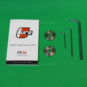 Cure Putters RX Series Weight Kit w/ Stainless Steel Weights & Allen Wrenches