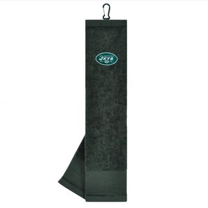 NEW Team Effort New York Jets Face/Club Tri-Fold Embroidered Golf Towel