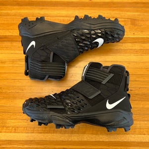 Size 15 Nike Force Savage Elite Shark Rubber Football Cleats Black CK2824-001