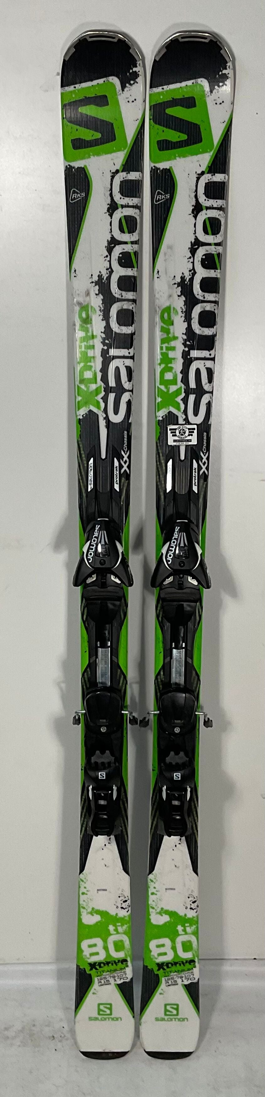 Used Salomon All Mountain 170cm X Drive 80 Ti Skis With Salomon Bindings Max 12 (441) | SidelineSwap