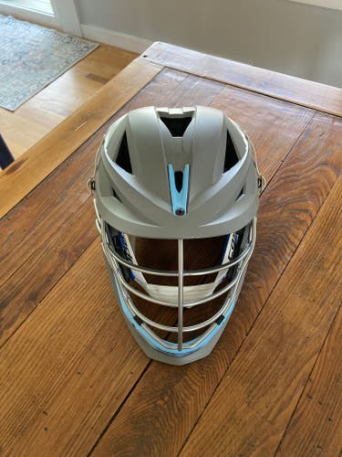 New Cascade XRS Helmet - Chrome mask, Matte Grey shell, Carolina chin, Grey jawbone