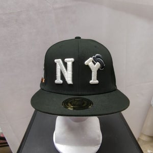NWS New York Black Yankees Rings & Crowns Fitted Hat 7 1/4