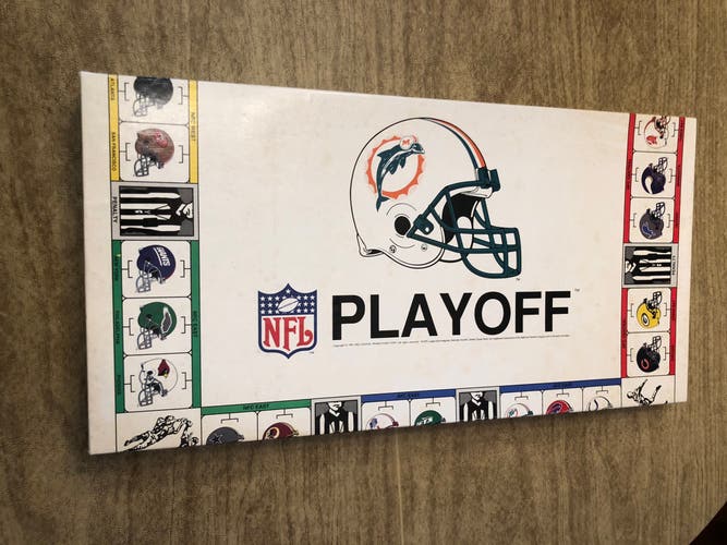 Vintage 1991 Monopoly Team NFL Playoff Board Game Miami Dolphins COMPLETE