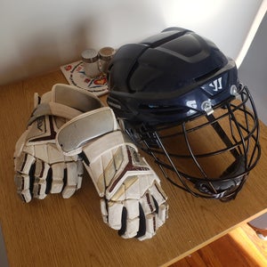 Large Warrior Box Helmet Gait Cage AND K18 Gloves